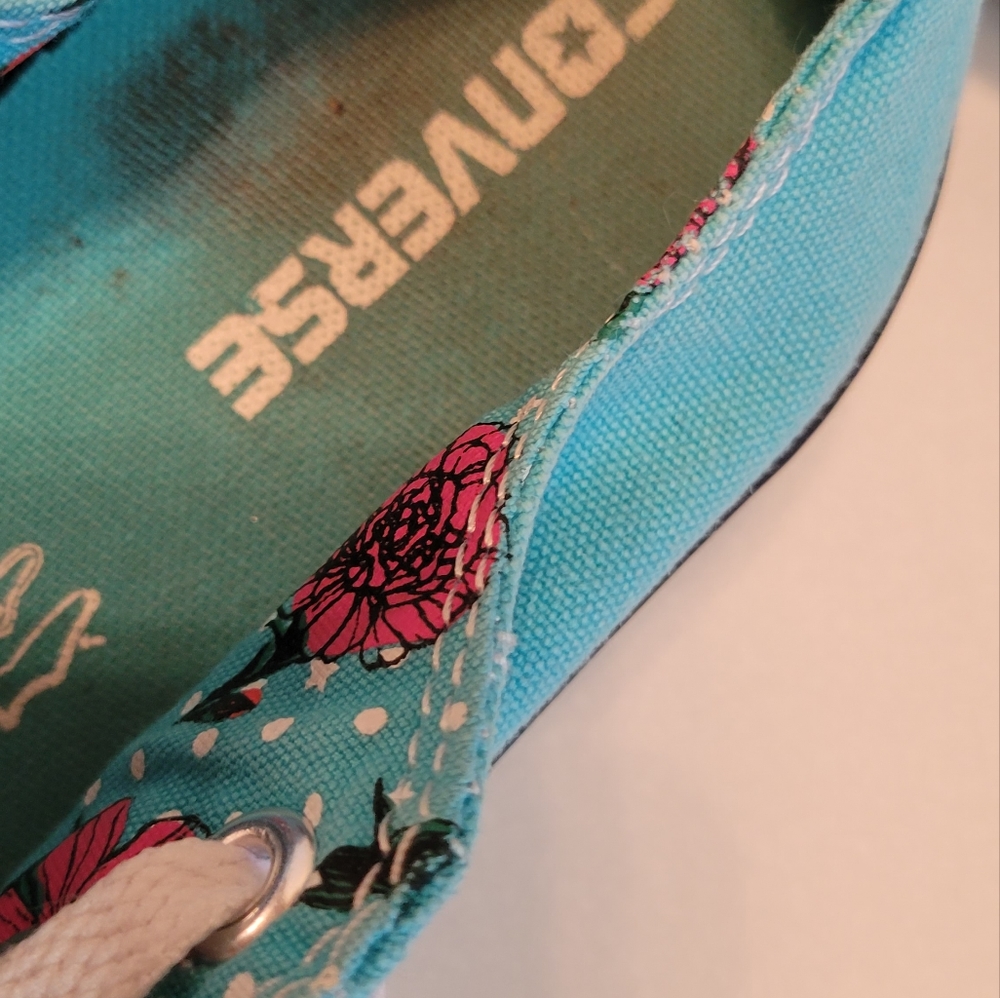 Floral Turquoise Converse - Picture 13 of 16